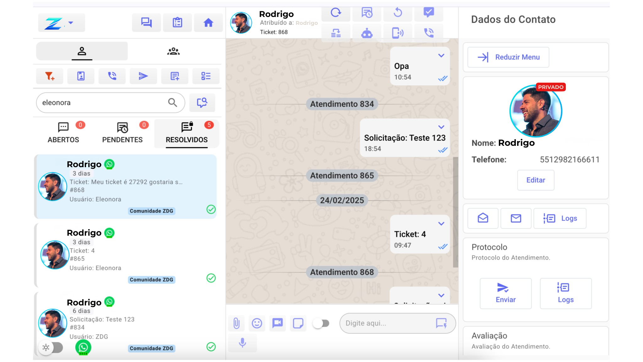Interface Gabriel de Carvalho